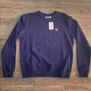 NWT Fila crewneck navy logo sweatshirt size medium